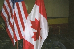 US + Canada flags